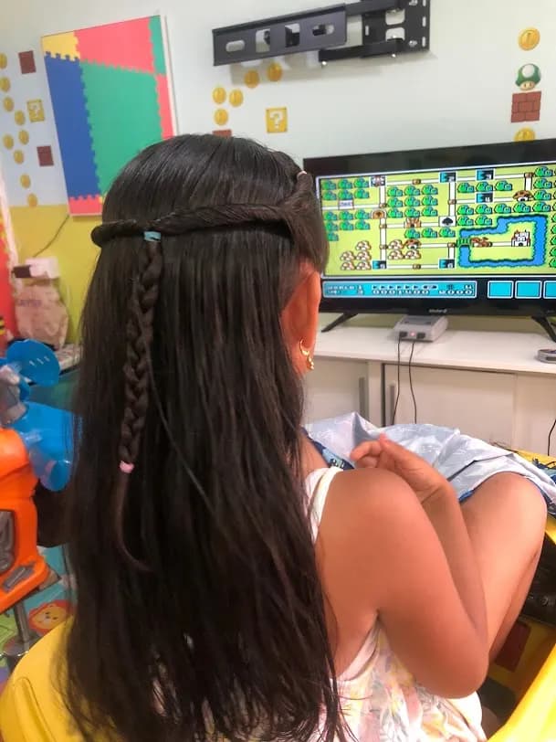 Corte de pelo para niña con trenzas en Estilo Kids Providencia