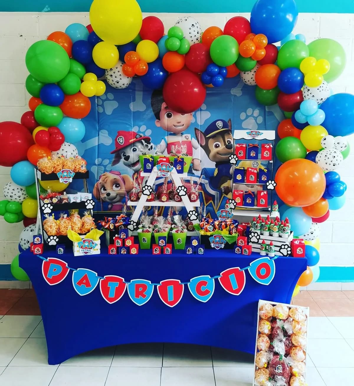 🐾 Candy Bar con temática de Paw Patrol