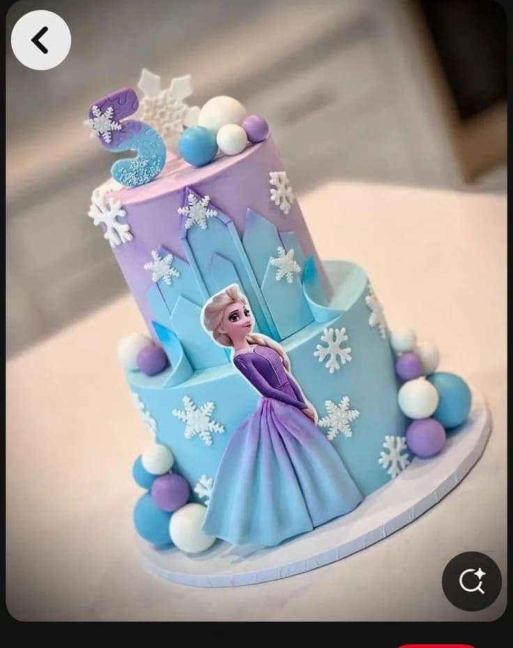 ❄️ Tortas con temática de Frozen