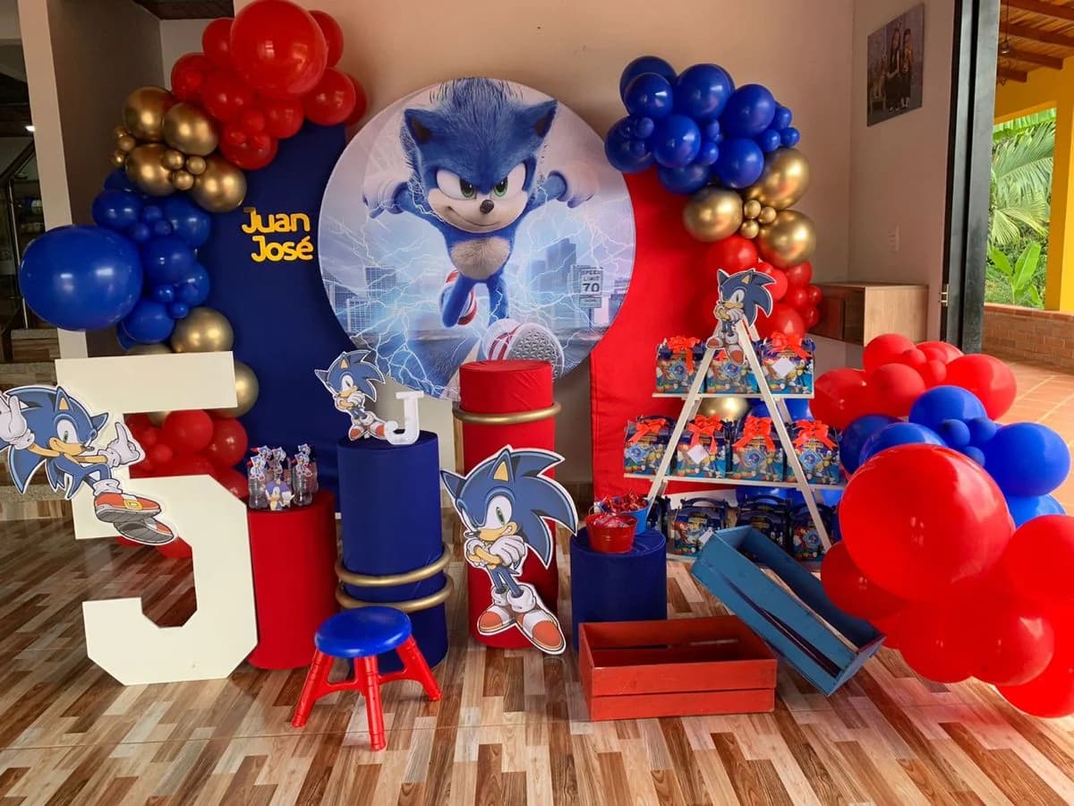 ⚡ Decoración con temática de Sonic