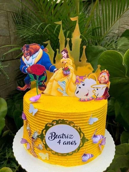 🌹 Tortas con temática de Bella y la Bestia